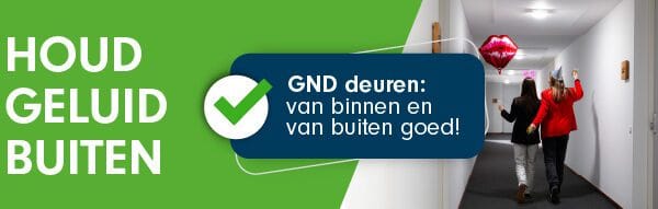 GND Minder zware eisen aan geluidwerende deuren voor kleine appartementen