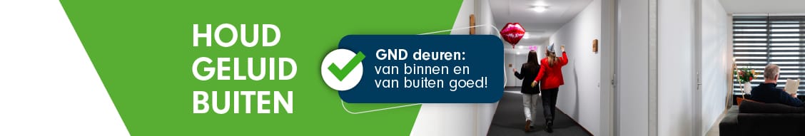 GND Minder zware eisen aan geluidwerende deuren voor kleine appartementen